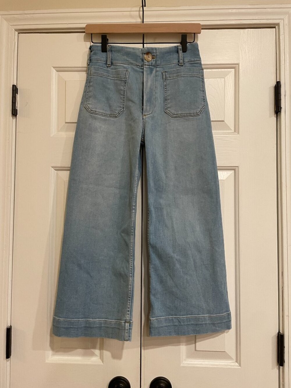 Maeve The Colette Cropped Wide Leg Jeans Size 25P